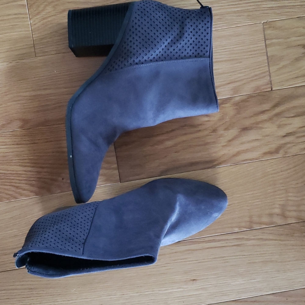 Gray boots